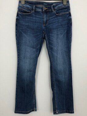JJill Denim Authentic Fit Demi Boot Womens 4P Medium Wash Blue Jeans Petite